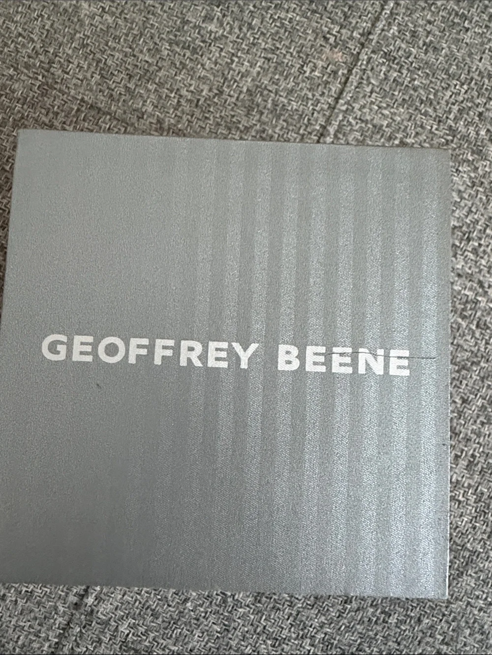 Geoffrey Beene Men's Blue Dial Silver Mesh Bracelet Watch